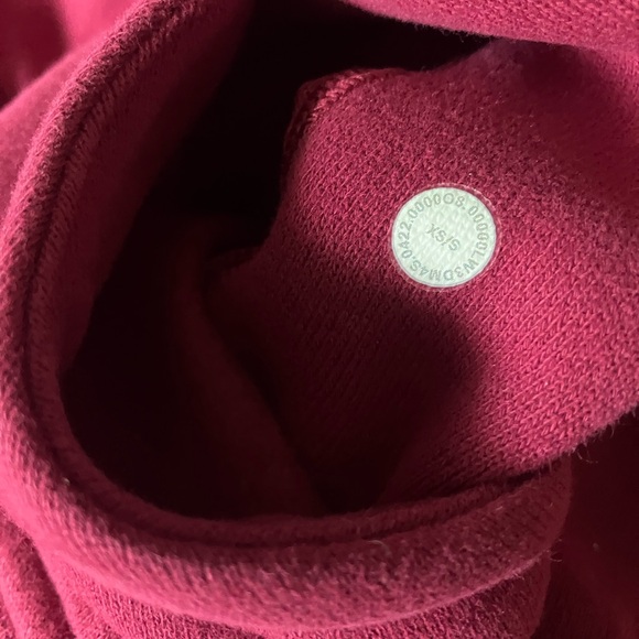 EUC Lululemon Scuba Oversized Half-Zip Hoodie, XS/S, Pomegrante - Picture 7 of 8